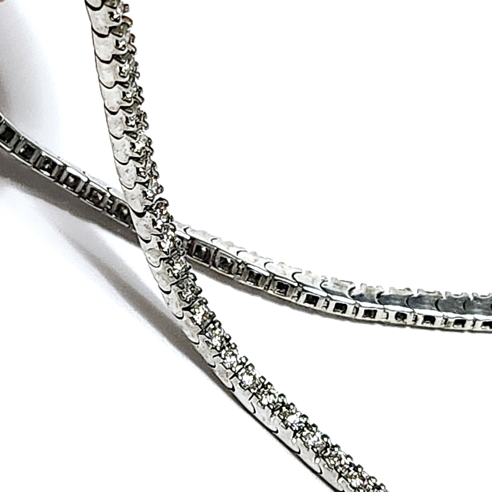 1.00 ct Diamond 10K White Gold Bracelet Certificate